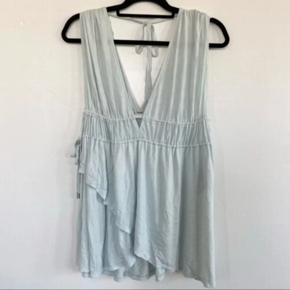 𝅺free People Women's Aries Tank Mineral Sea (X-Small) - Picture 5 of 7